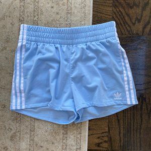 Adidas baby blue track shorts